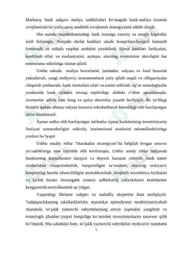 JAHON BANKLARI BILAN HAMKORLIKDA ISHLASHNI RIVOJLANTIRISH YO‘LLARI 4