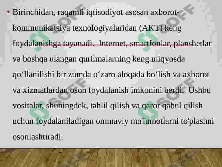Raqamli iqtisodiyotning xususiyatlari va xorijiy davlatlarda raqamli iqtisodiyotning rivojlanishi 4