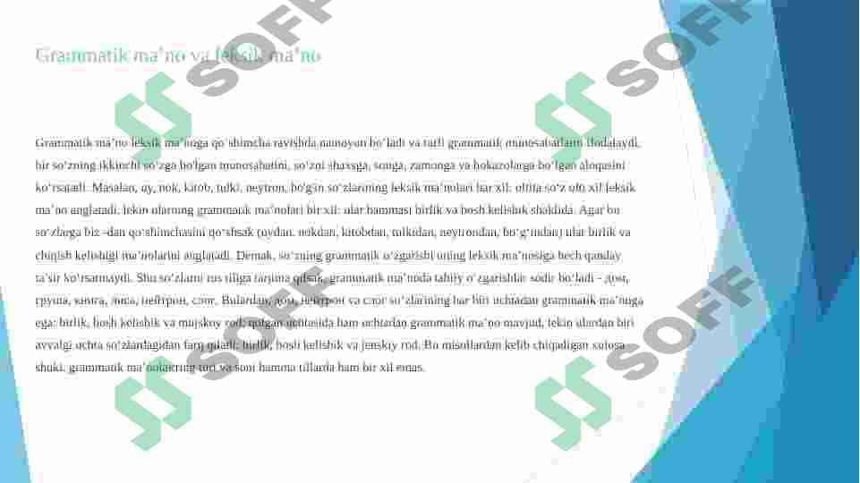 Grammatik ma'no ifodalovchi vositalarni tillararo chog'ishtiruvchi buklet 4