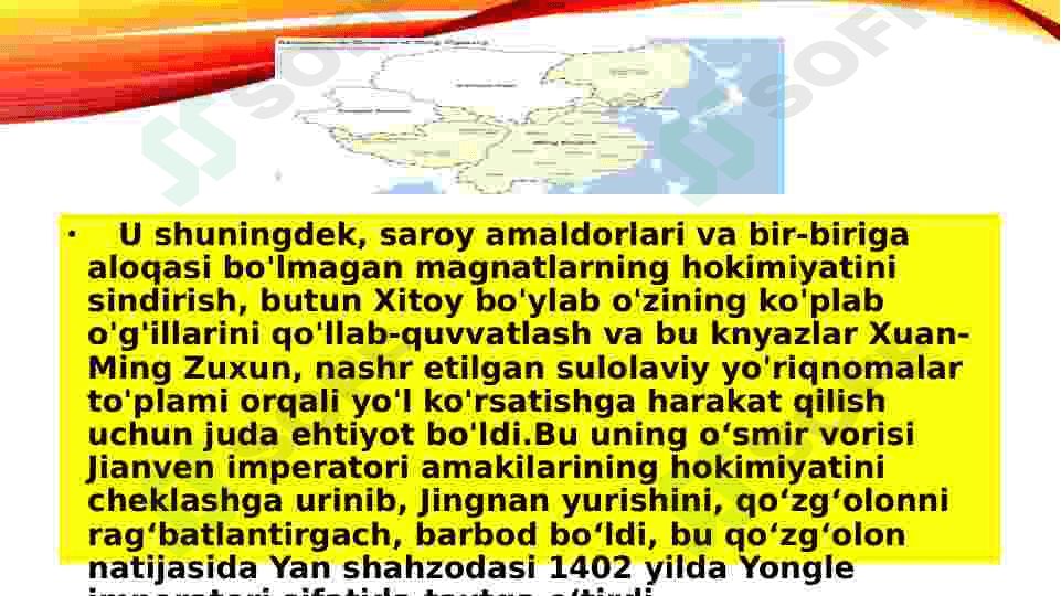 Taqdimot Xitoy MIN Sulolasining davrida 4
