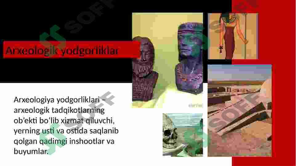 Etnomadaniyat Arxeologik yodgorliklarning oʻrni 4