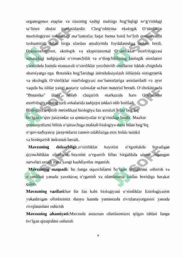 O'simliklar fiziologiyasining rivojlanishida olimlarning qilgan ishlari 4