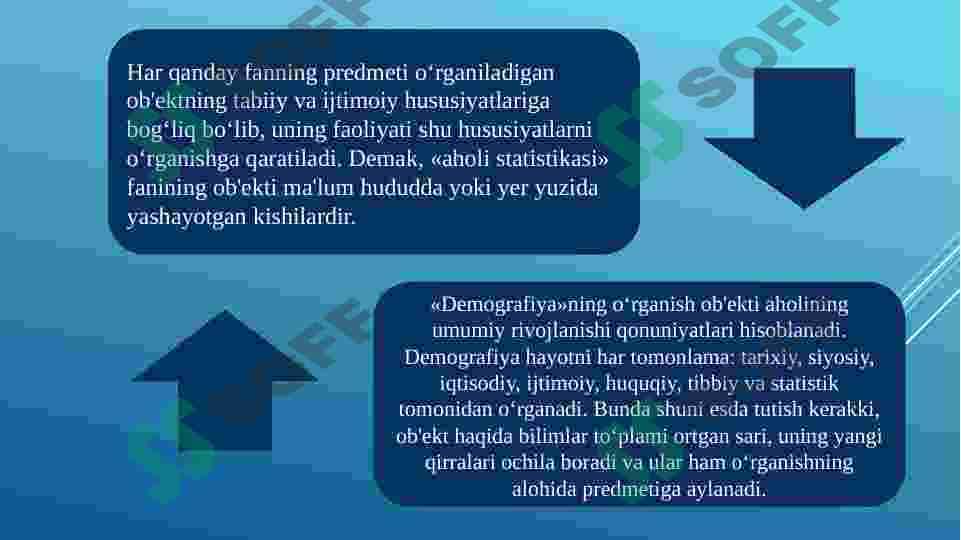 Aholi statistikasi fanining predmeti,  metodi va vazifalari 4
