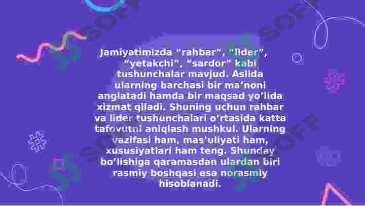 Yetakchning shaxsiy  hislatlari va ularni  rivojlantirish 4