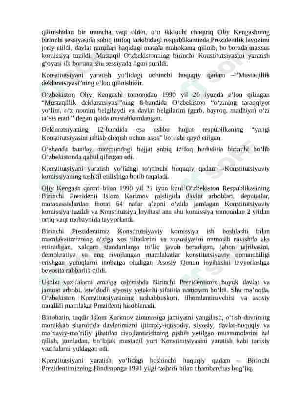 Yangi taxrirdagi O`zbekiston Respublikasi konstitusiyasi 4