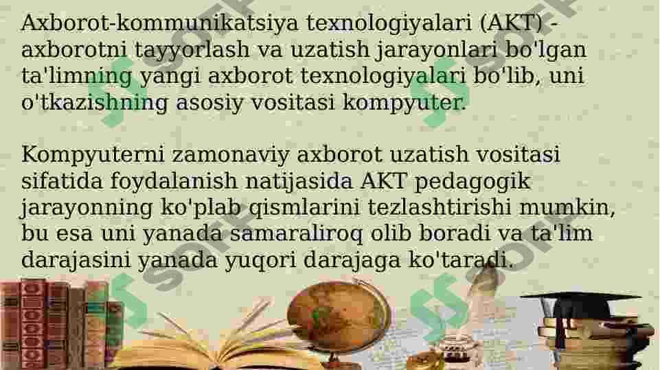 INTEGRATSIYALASHGAN TAʼLIM TIZIMIDA AKTDAN FOYDALANISH 4