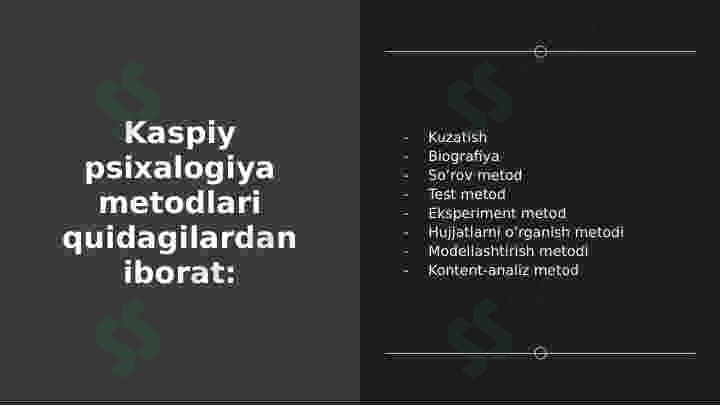 Kaspiy psixalogiyaning metodlari 4