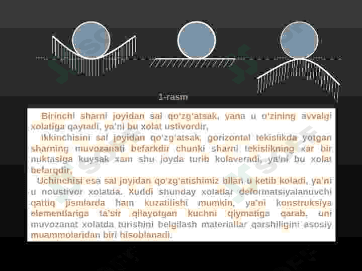 Siqilgan sterjenlarning ustuvorligi masalasi. Umumiy tushunchalar. Ustivorlik holatlarining turlari.Kritik kuchni aniqlash. Eyler formulasi 4