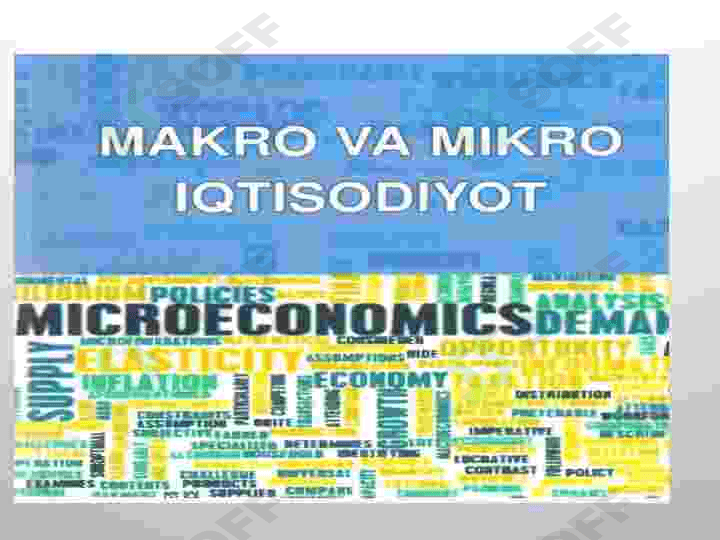 Iqrisodiyot. Obzor turlari iqtisodiy ko'rsatkichlar 4