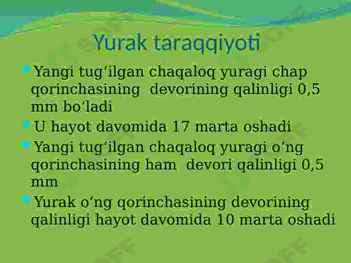 Bolalarda qon aylanish tizimining anatomo-fiziologik hususiyatlari 4