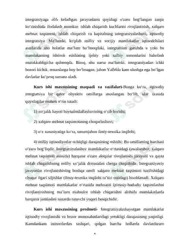 O'ZBEKISTONNING INTEGRATSION JARAYONLARDAGI  ISHTIROKI 4