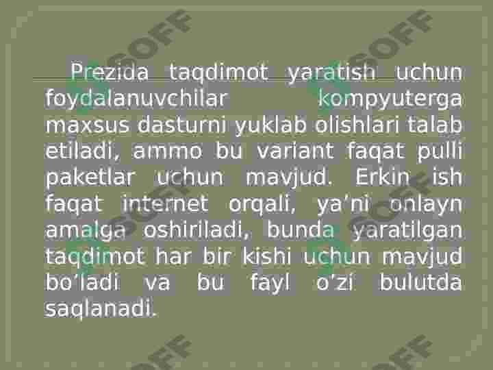 PRAZI  dasturi haqida ma'lumot 4