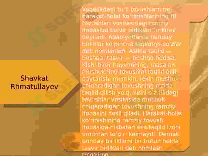 TAQLID  VA  UNING GRAMMATIK XUSUSIYATLARI 4