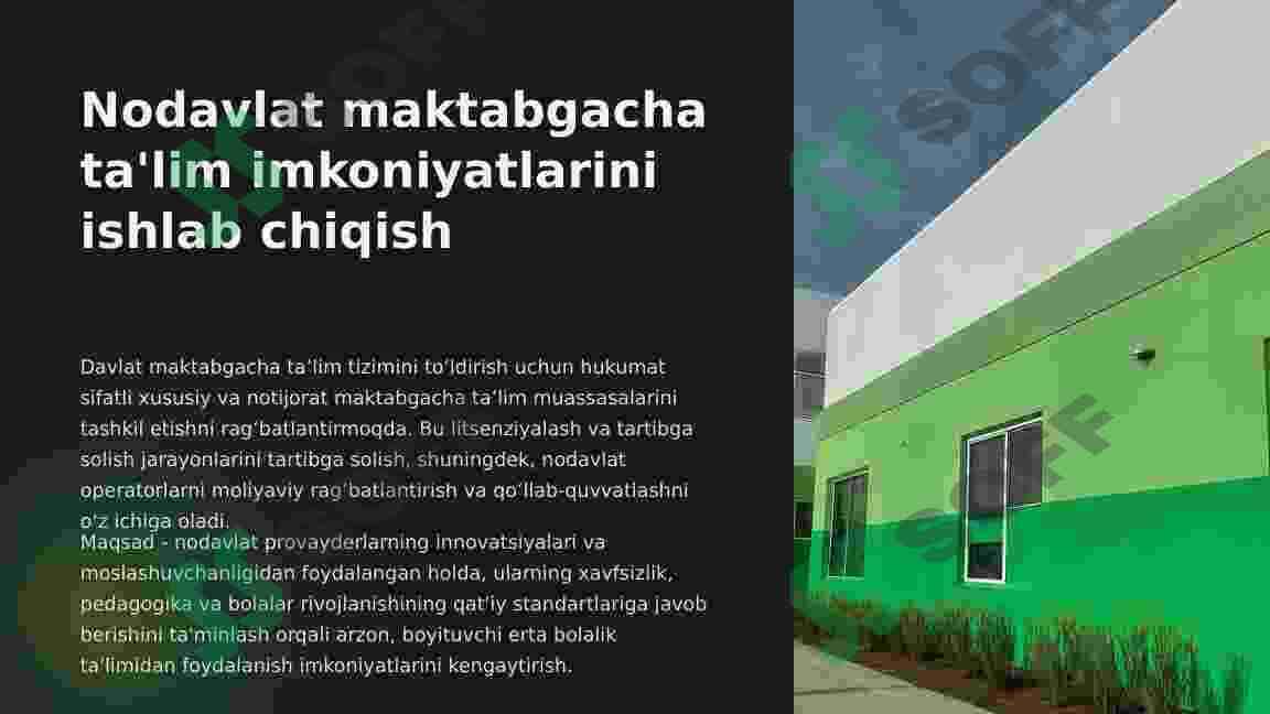 2-Davlat va nodavlat maktabgacha ta’lim tashkilotlarini tashkil qilish 4