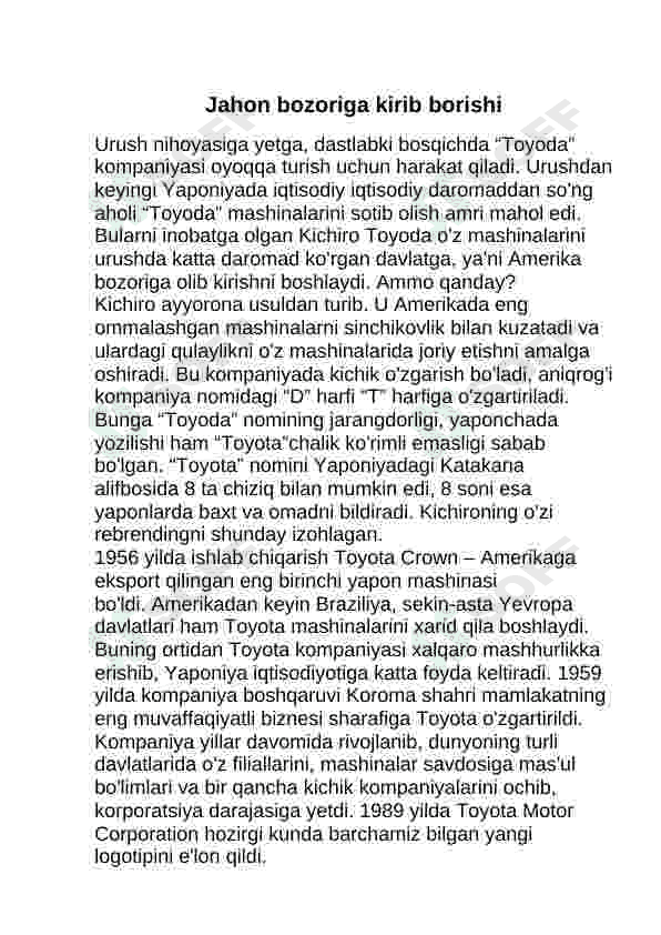 Toyota yevropa milliy brendining menejment siyosati 4
