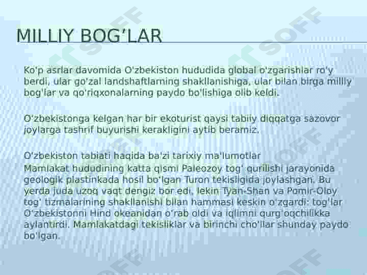 Milliy bogʻlar ahamiyati 4