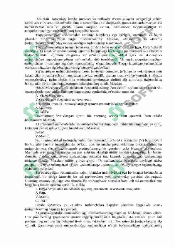 TAFAKKURNING MANTIQIY SHAKLLARI  TUSHUNCHA,  HUKM. XULOSA CHIQARISH 4