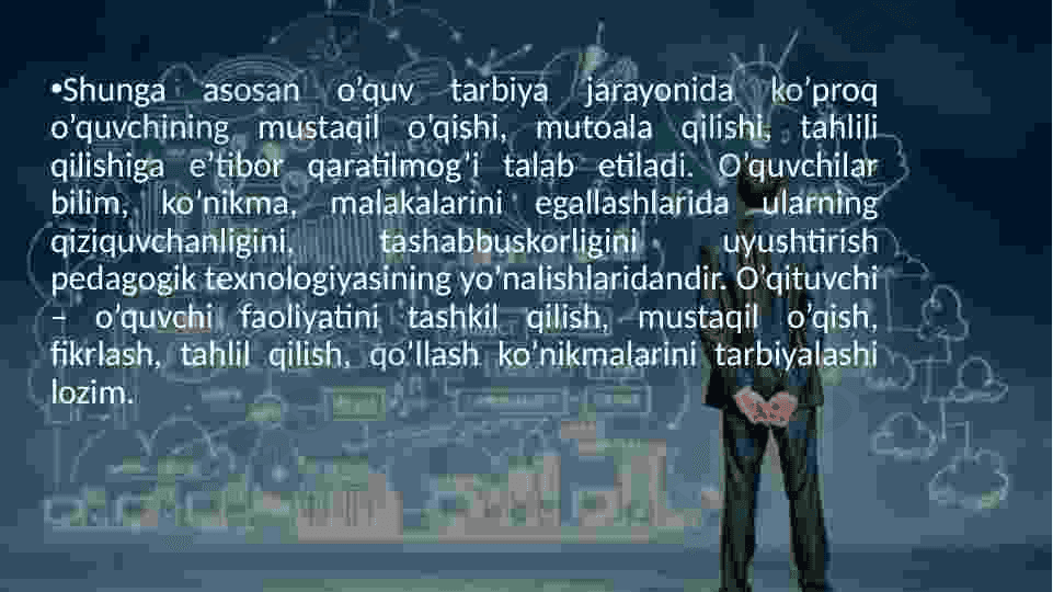 Informatika fanlarining mazmunini loyihalashtirish 4