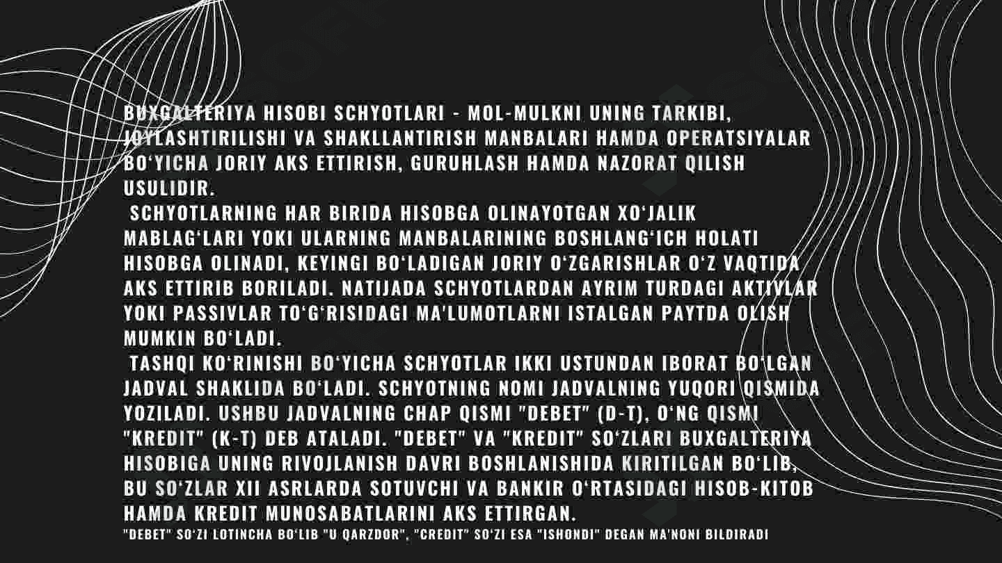 BUXGALTERIYA HISOBI SCHOTLARIDAGI IKKIYOQLAMA YOZUV VA UNING ASOSLANISHI 4