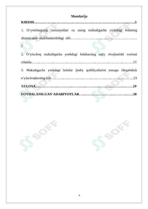 O‘yinchoq bolani rivojlantiruvchi vosita sifatida 4