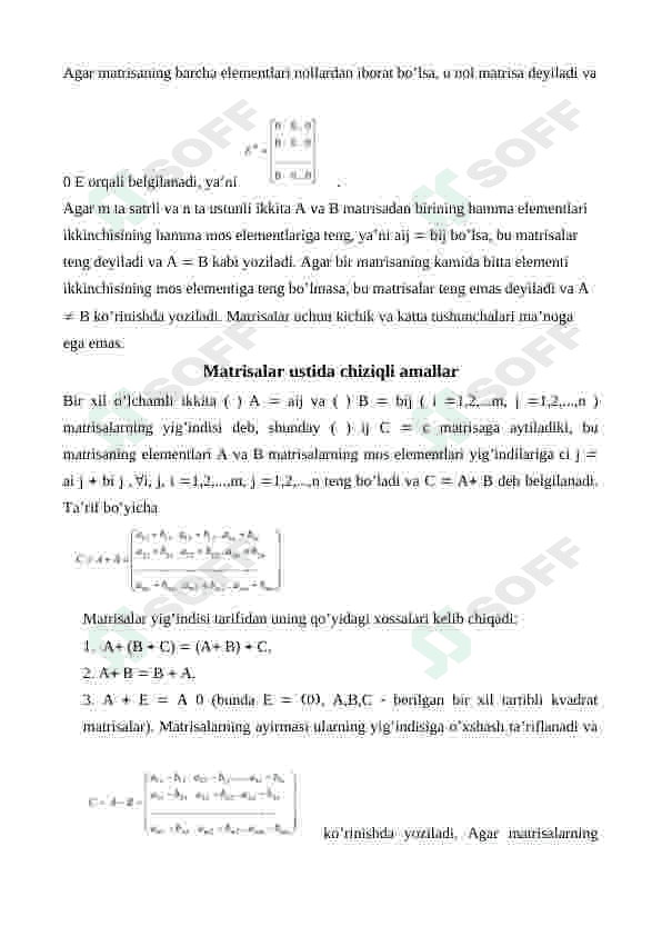 “Mashinali o’qitishga kirish” fanidan. Chiziqli algebraning asosiy tushunchalari. 4
