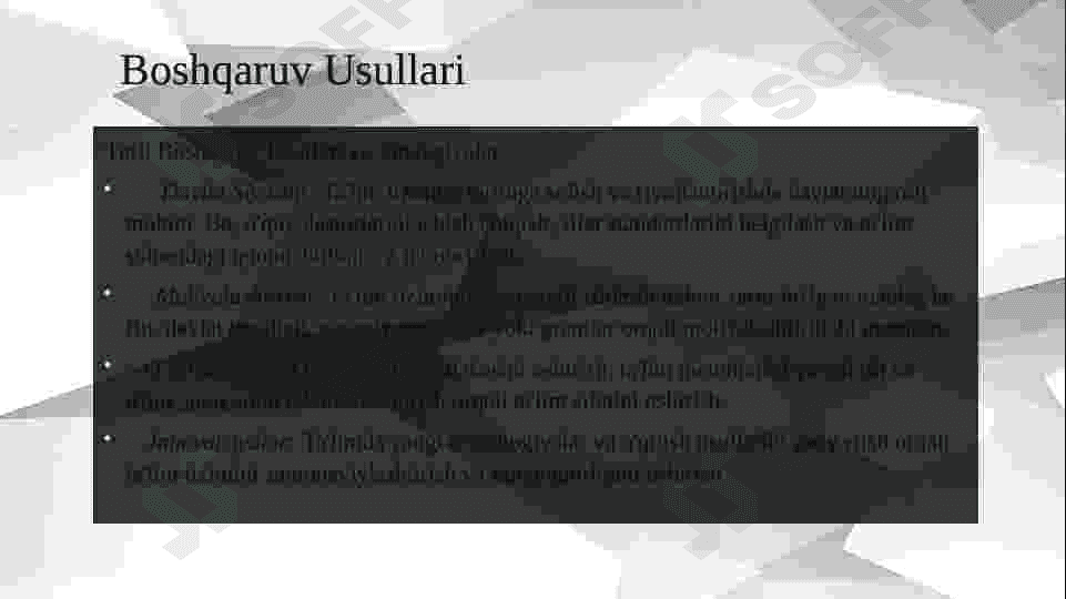 Ta’lim tizimi va uni boshqarish asoslari va ta’lim muassasasi rahbarining shaxsiy sifatlari. 4