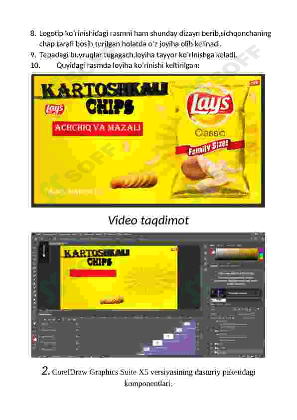 Photoshop, CorelDraw, SketchUpdan loyiha 4