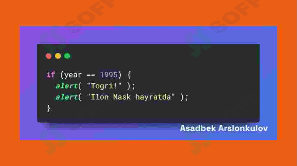 Java Scriptda shart operatorlari if, esle, "?" prezentatsiya/slayd 4