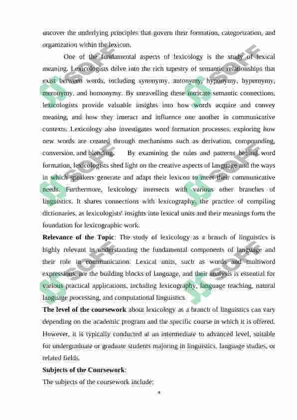 Course work 4