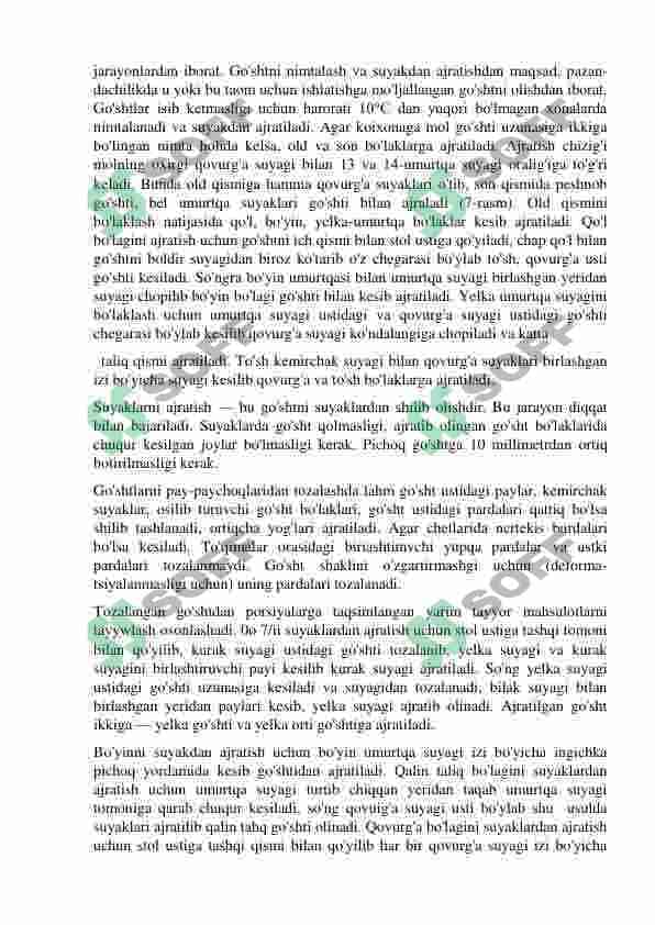 Kolbasa ishlab chiqarish sexini loyihalash 4