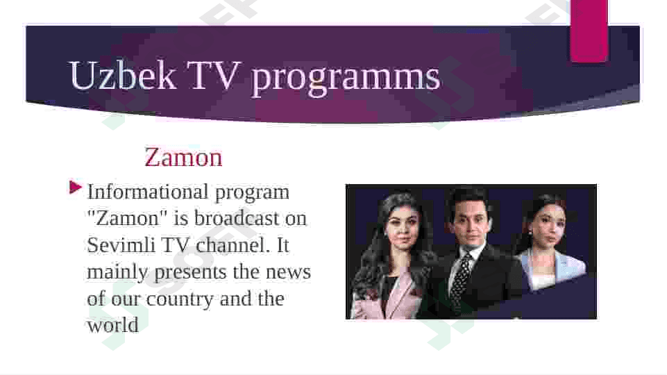 Uzbek and English TV programs 4