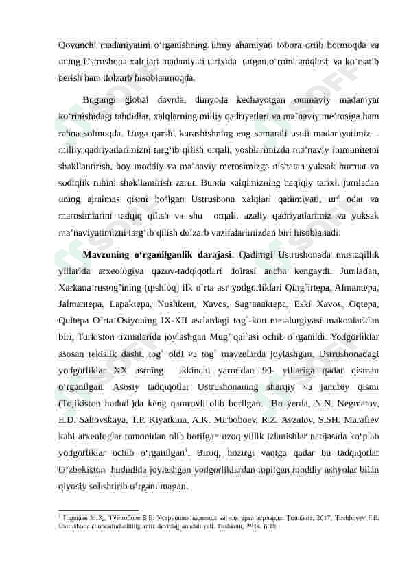 USTRUSHONANING ANTIK DAVRI ARXEOLOGIYASI 4