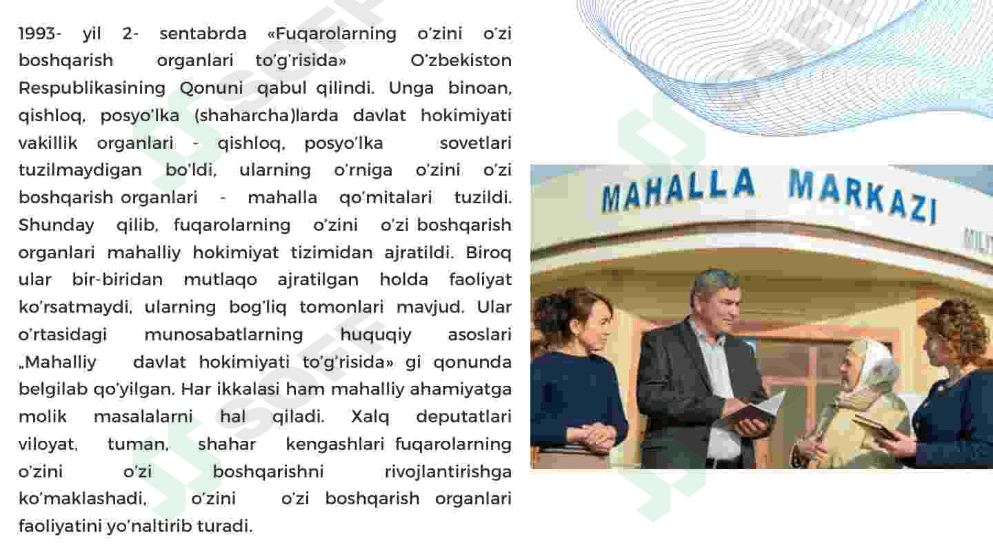 O'zbekistonda demokratik, fuqarolik jamiyati asoslarining shakllanishi, amalga oshirilgan siyosiy inshootlar 4