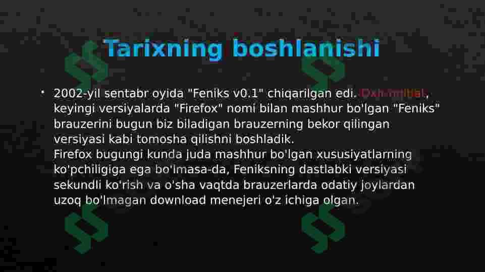 Tarmoq texnalogiyalari Firefox mobil brouzeri 4