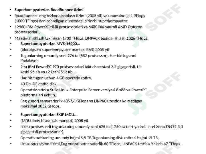 Parallel hisoblash tizimlari/Parallel computing 4