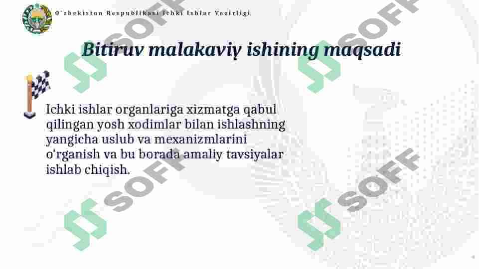 ICHKI ISHLAR ORGANLARI TIZIMIDA YOSH XODIMLARNI XIZMATGA MOSLASHUV XUSUSIYATLARI 4
