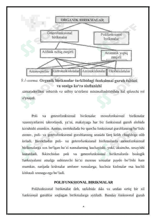 Geterofunksional va polifunksional birikmalar asosida ishlab chiqarilgan zamonaviy dori vositalari 4