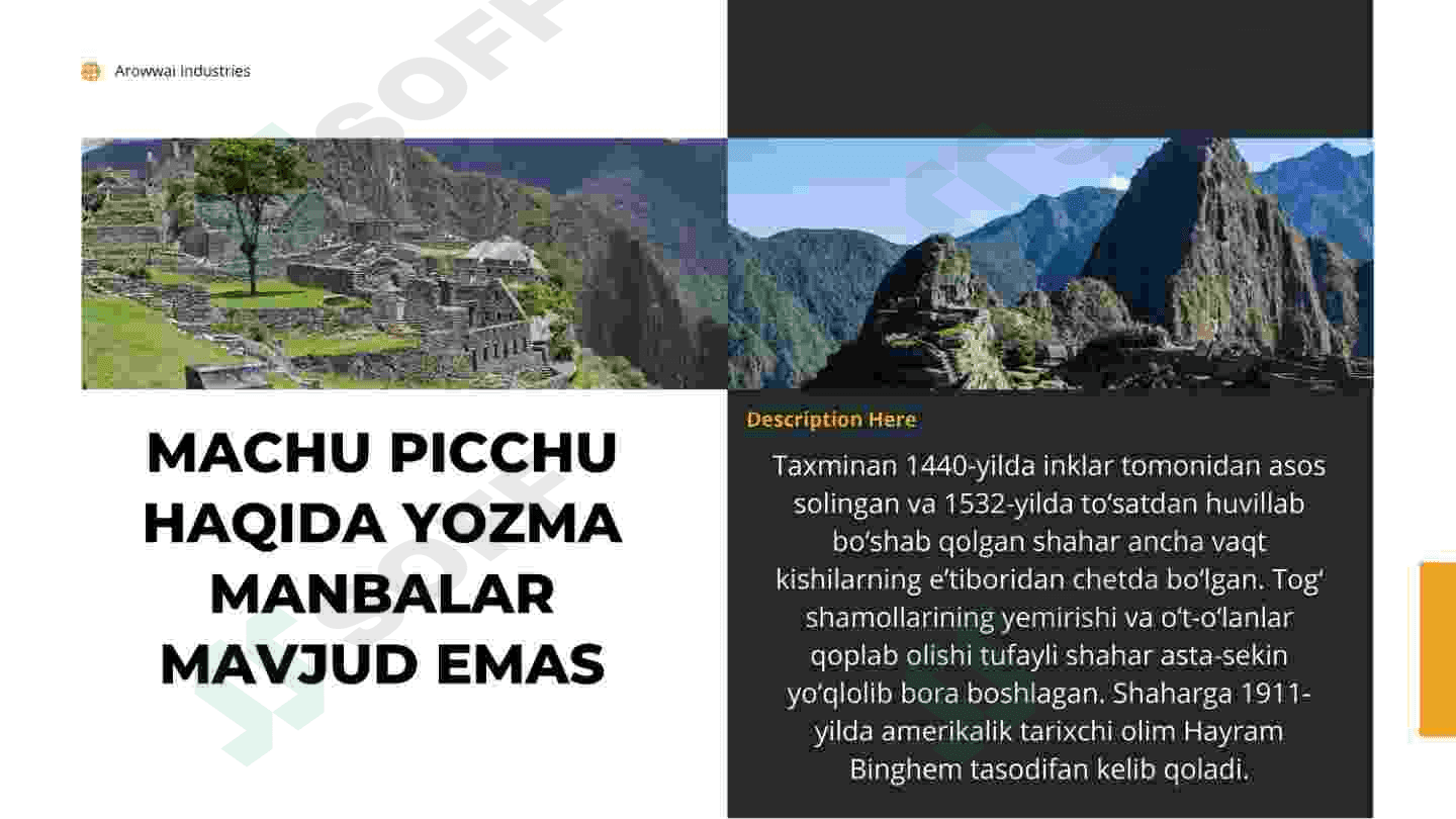Machu Picchu turizimi haqida 4