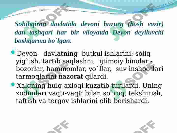 Markaziy Osiyoda Temuriylar davridagi iqtisodiy g’oyalar 4