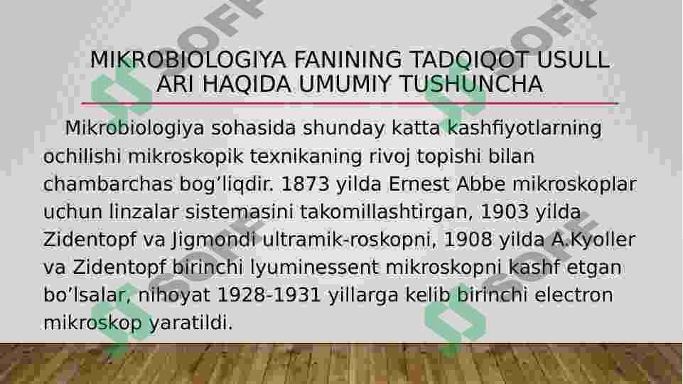 Mikrobiologiya tadqiqotlarining asosiy usullari 4