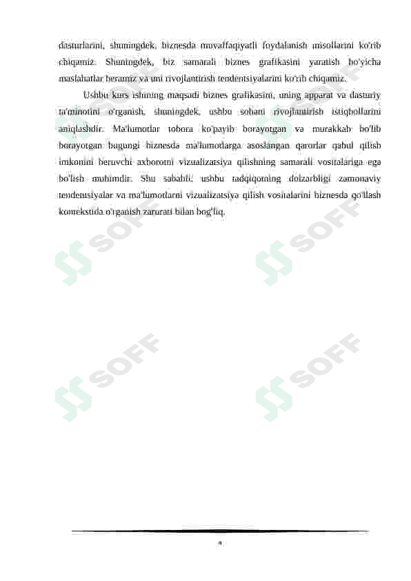 Biznes grafikasi, uning apparat va dasturiy ta'minot hamda rivojlanish istiqbollari 4