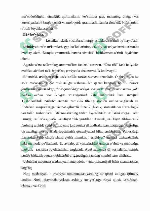 Nutq uslublari ustida ishlash metodikasi 4