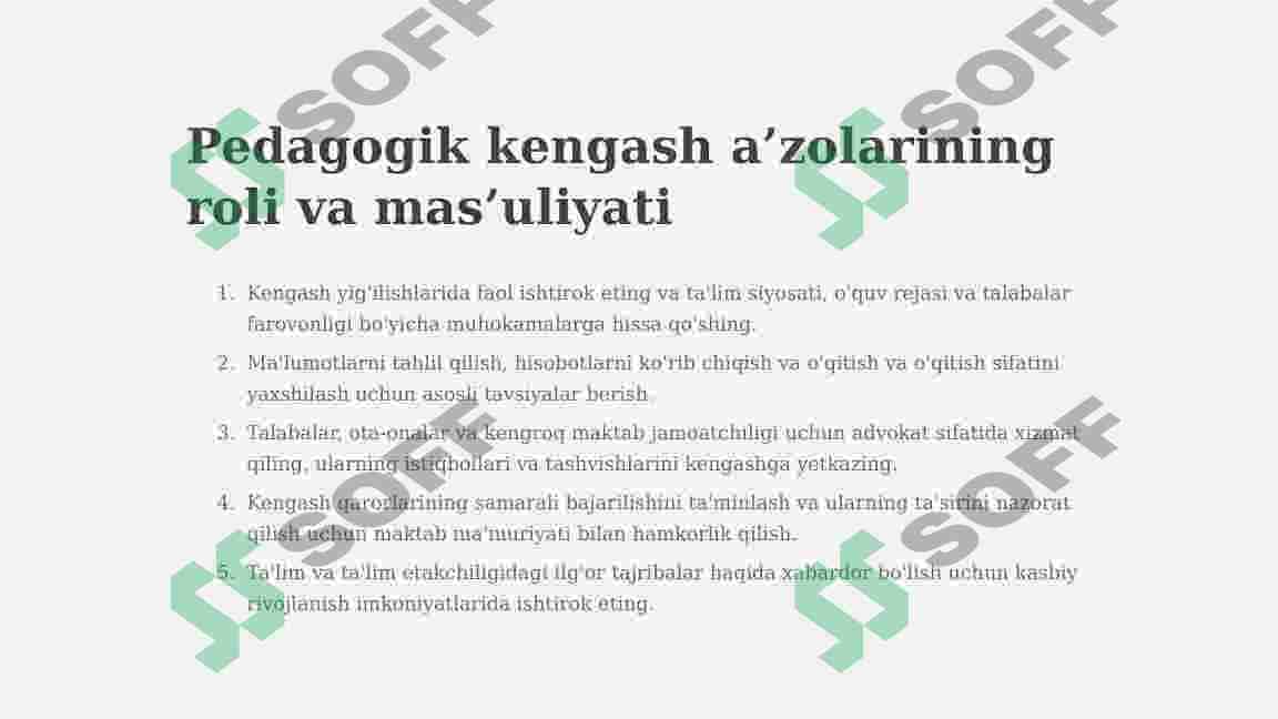 Pedagogik kengashni o’tkazishga rahbarlik qilish 4