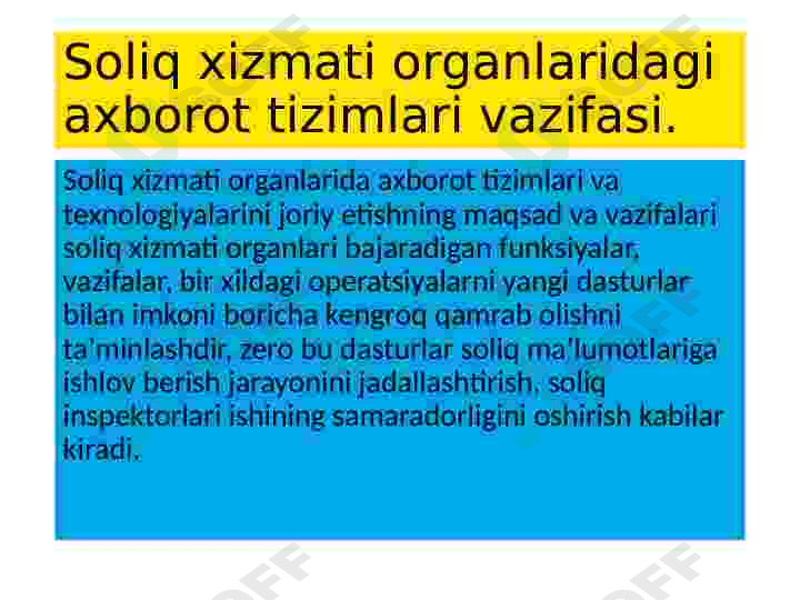 Soliq tizimida avtomatlashtirilgan texnologiyalar 4