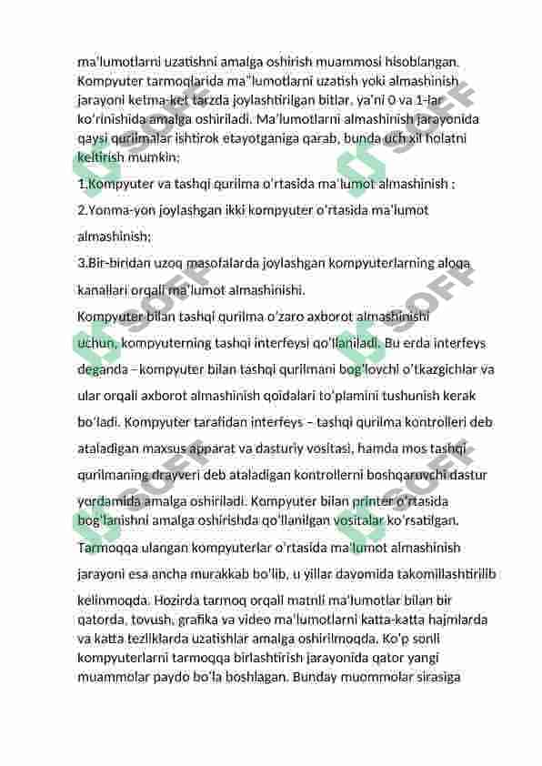 Zamonaviy kompyuter tarmoqlari 4