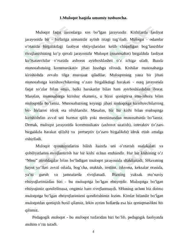 Muloqot haqida umumiy tushuncha 4
