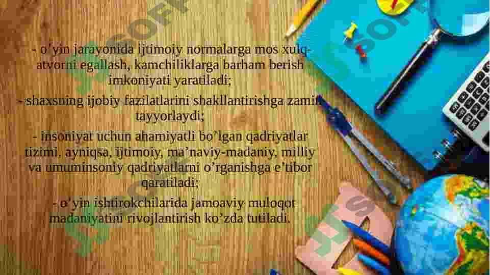 INTEGRATSIYALASHGAN TAʼLIMDA O’YIN TEXNOLOGIYALARDAN FOYDALANISH 4