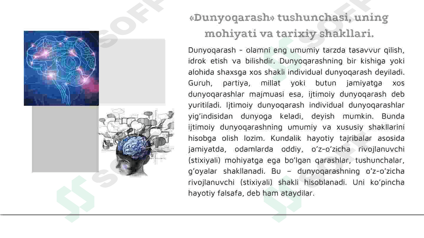 Dunyo qarashning mohiyati, tuzilishi va asosiy funksiyalari 4