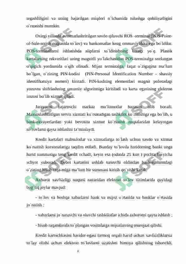 Intеrnеt to'lоv tizimlаri vа ulаrning ishlаsh tехnоlоgiyalаri 4