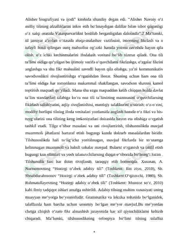Hozirgi o`zbek orfoepiyasi haqida 4